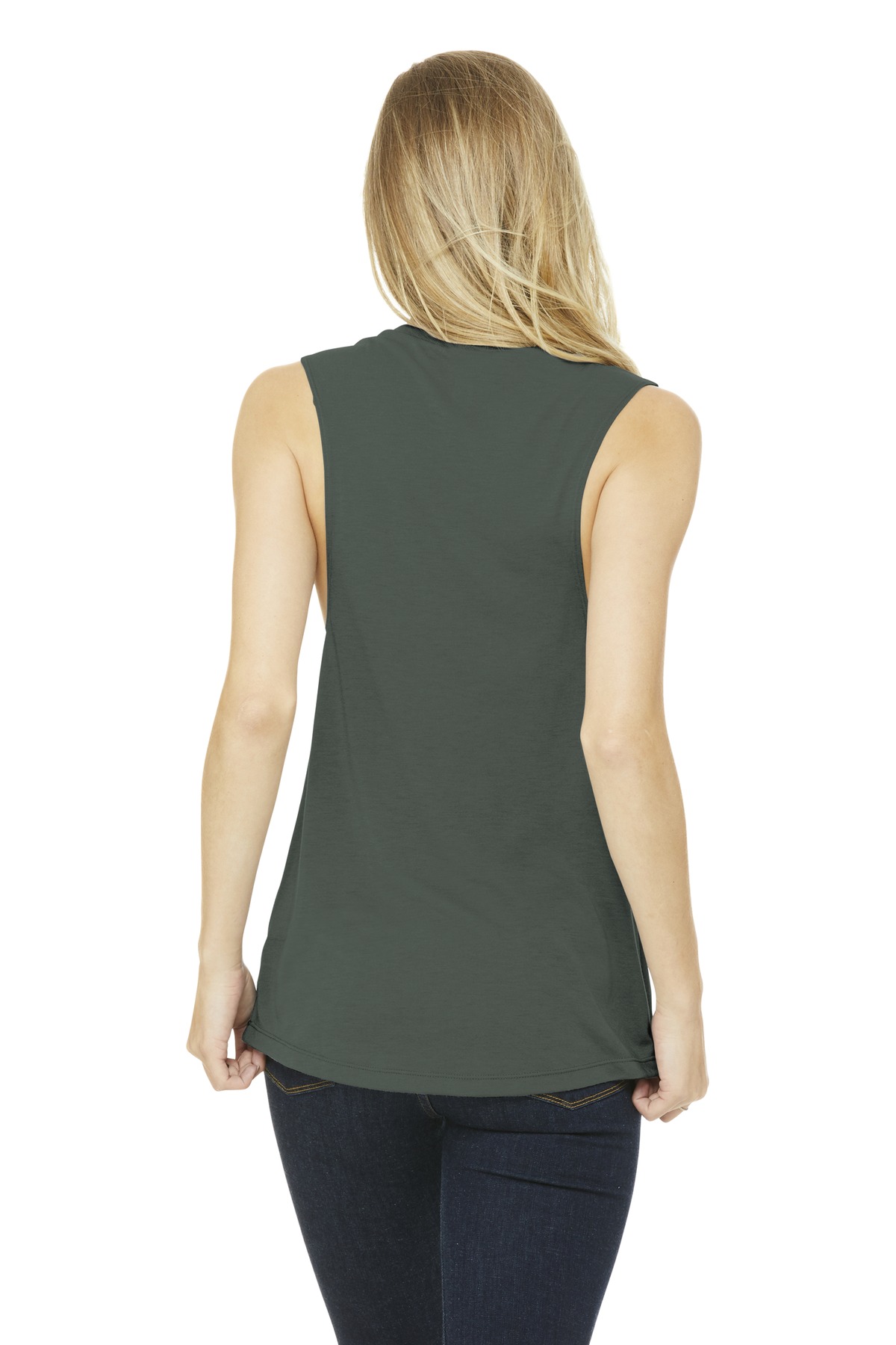 BELLA+CANVAS Women's Flowy Scoop Muscle Tank. BC8803 152