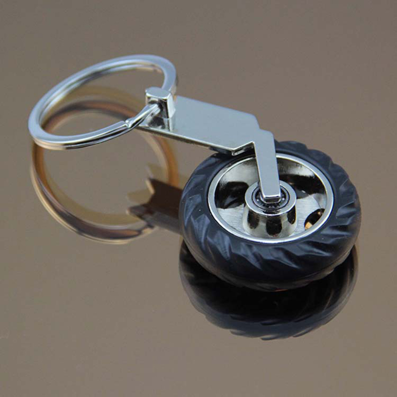 Wheel Shape Metal Key Chain 2
