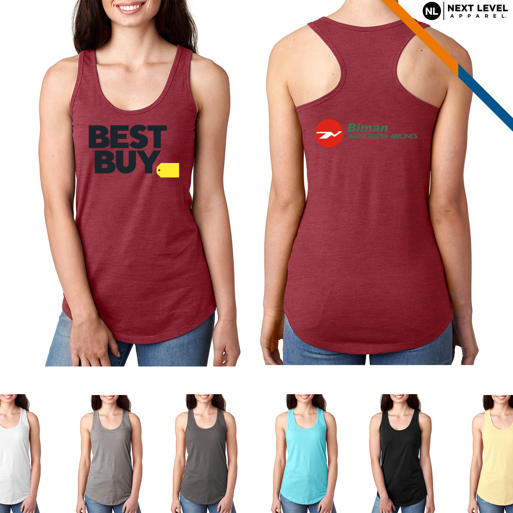 Next Level® Women's Racerback Tank Tops 2