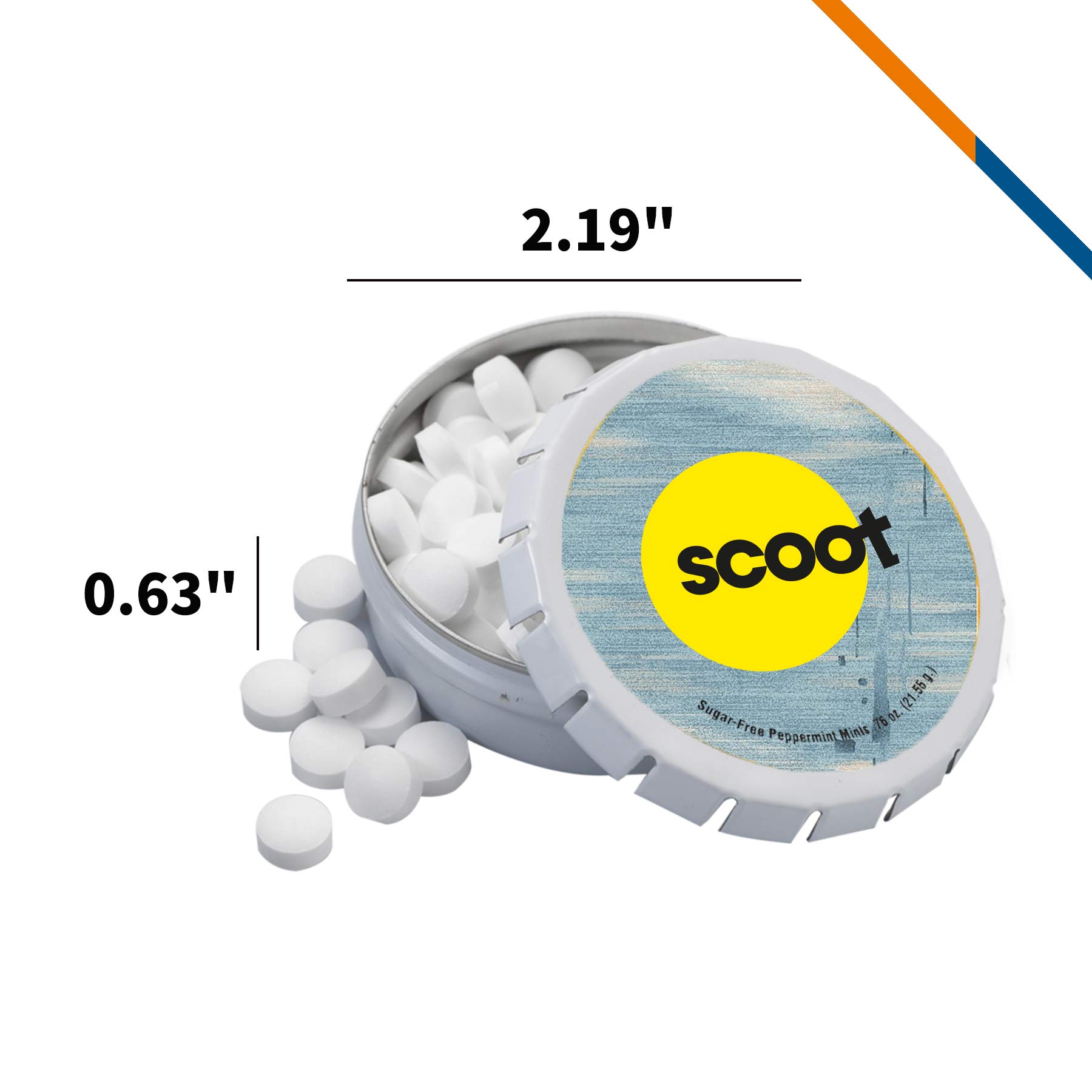 FreeChill Large Round Push Tin Mints 2