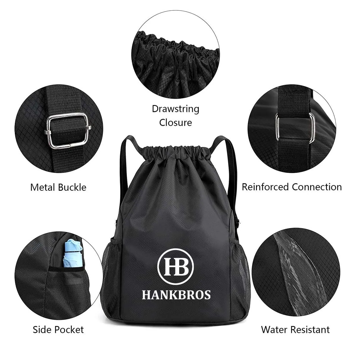 Large Drawstring Backpack for Basketball 2