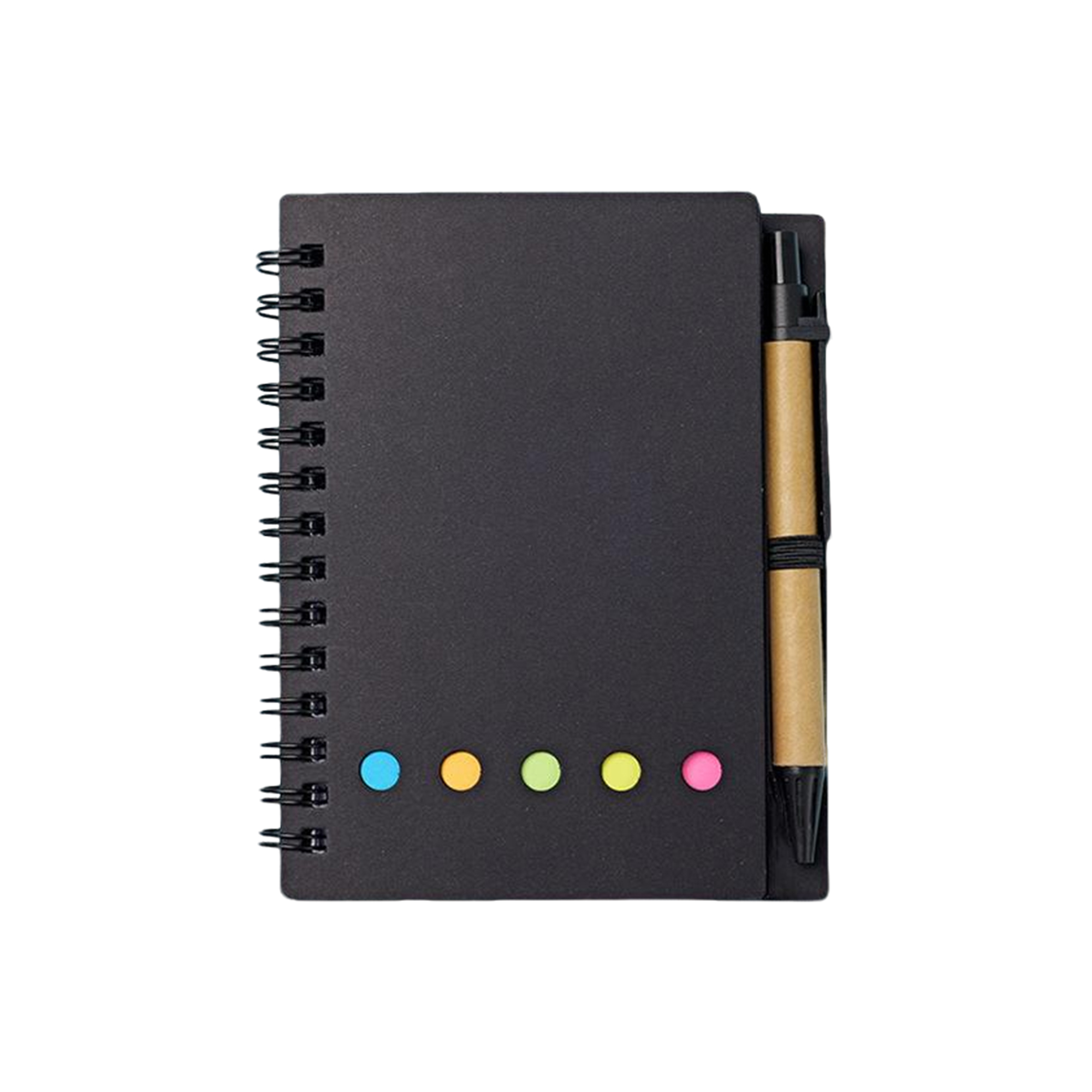 Recycled Spiral Notebook With Pen 5.91" By 4.72" 3