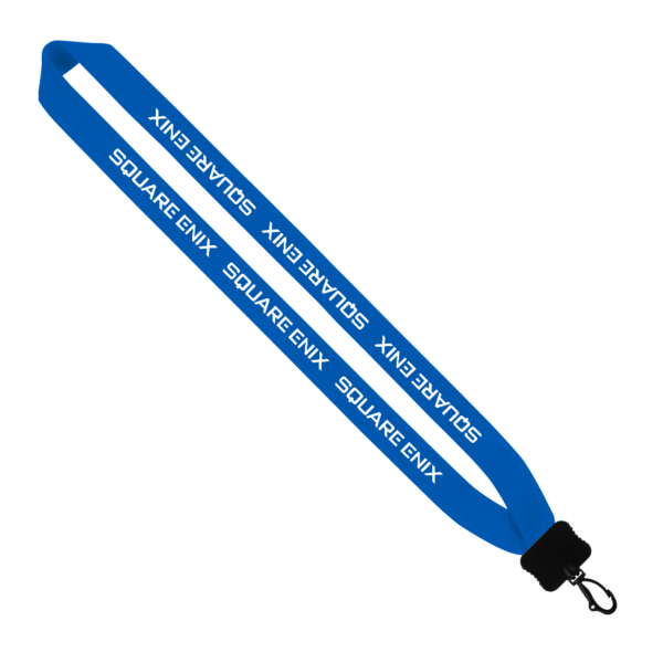 1" Cotton Lanyard with Plastic Clamshell & Swivel Snap Hook 12