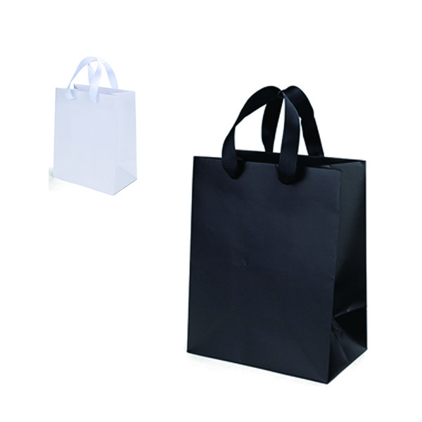 Matte Laminated Gift Bag w/ Ribbon Handles(7" W x 4 3/4" G x 8 1/4" H) 2