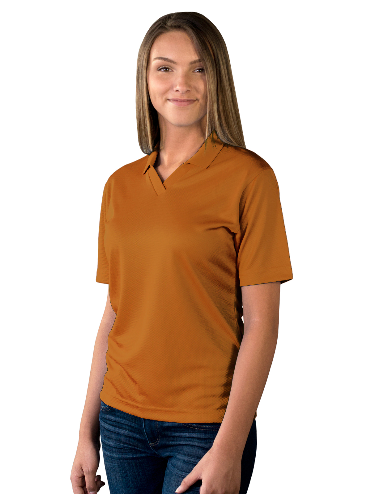 Blue Generation - Women's Pocketless Wicking V-Neck Polo 18