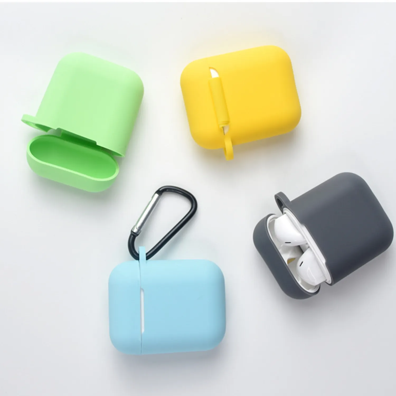 Premium Silicone Earphone Case with Carabiner 3