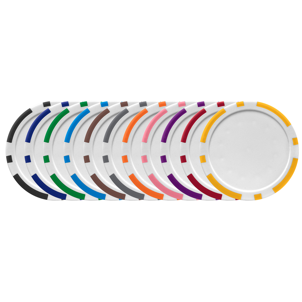 Poker Chip Ball Marker w/Peel Off Label 5