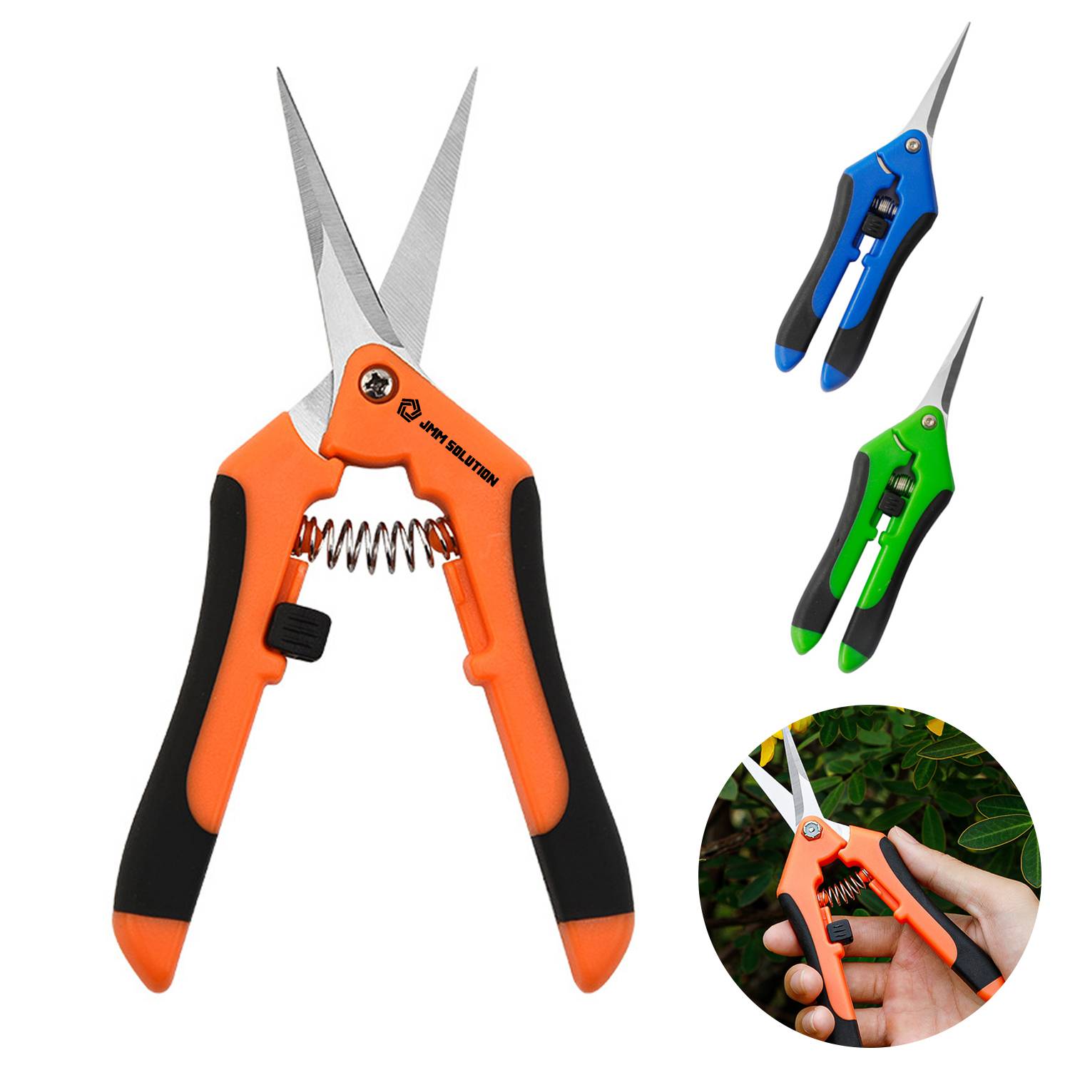 Straight Stainless Steel Blade Gardening Scissors 2
