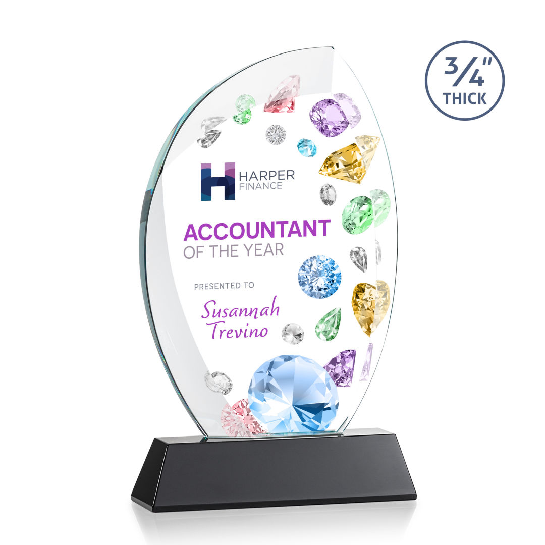Wichita VividPrint™ Award on Newhaven Base - Black 1