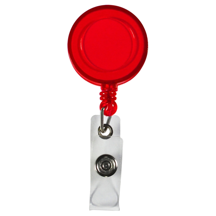 "Lorain VL" 30" Cord Round Retractable Badge Reel and Badge Holder with Metal Slip Clip Attachmement 17