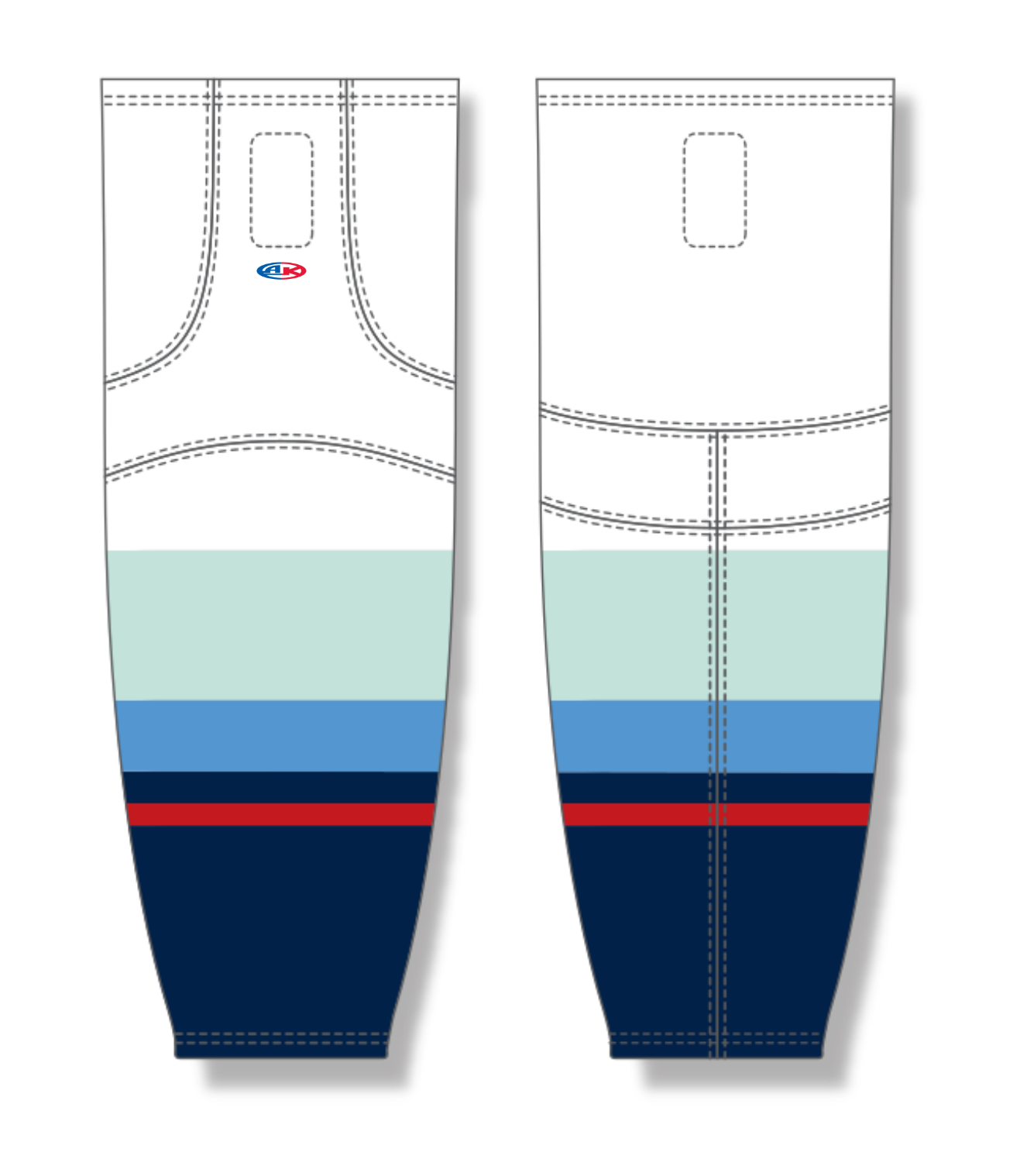 Cut & Sew Pro Hockey Socks HS2100-G105 5