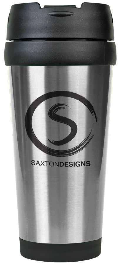 16 oz. Silver Stainless Steel Travel Mug without Handle 2
