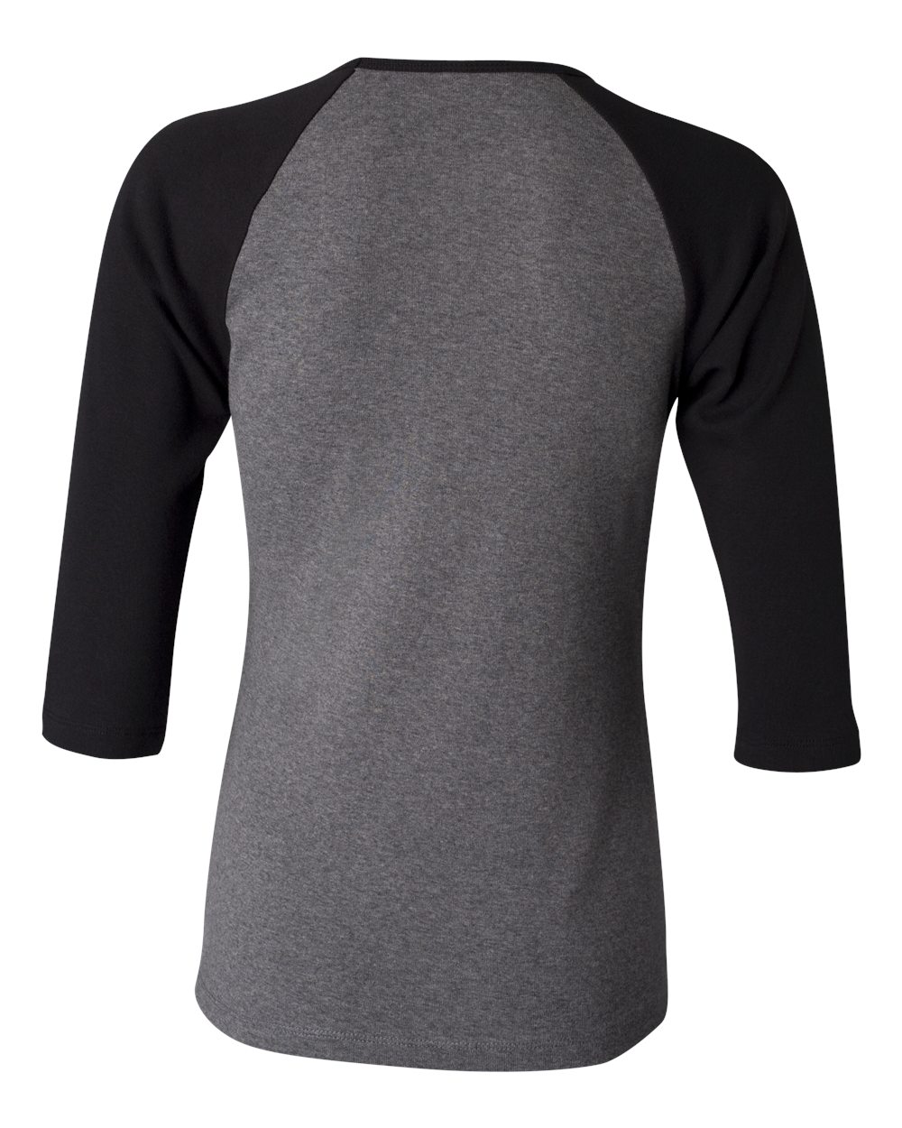 Women's 1X1 Baby Rib Raglan Three-Quarter Sleeve Tee - 2000 11