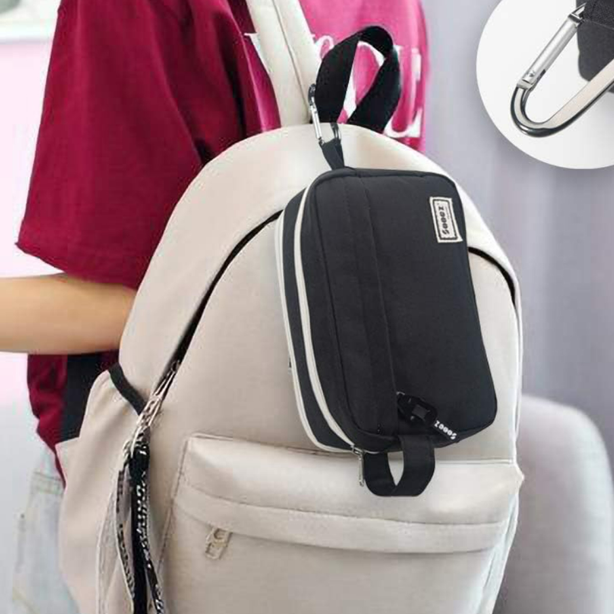 2.5L Cosmetic Organizer Bag W/ Zipper Closure 4