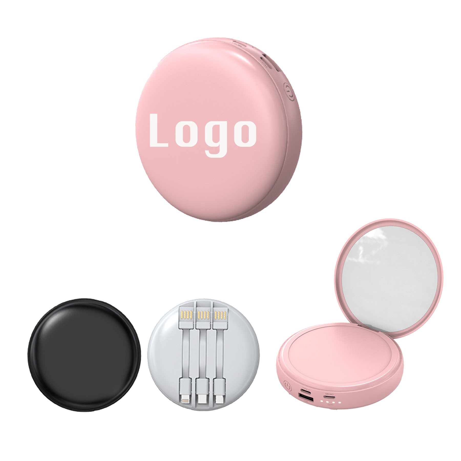20000mAh LED Makeup Mirror Power Bank