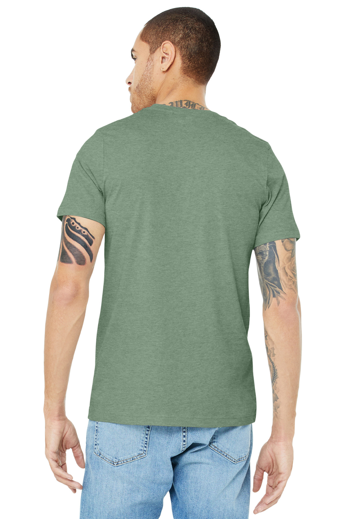 BELLA+CANVAS Unisex Heather CVC Short Sleeve Tee. BC3001CVC 341