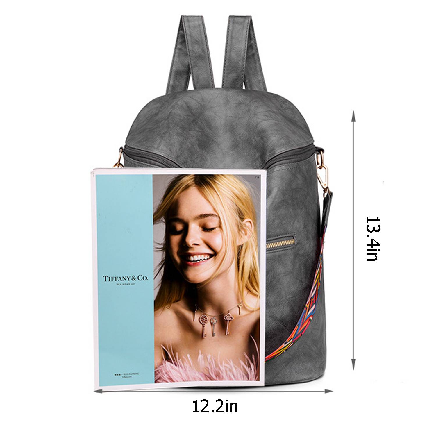 PU Leather Fashion Lady Backpack 2