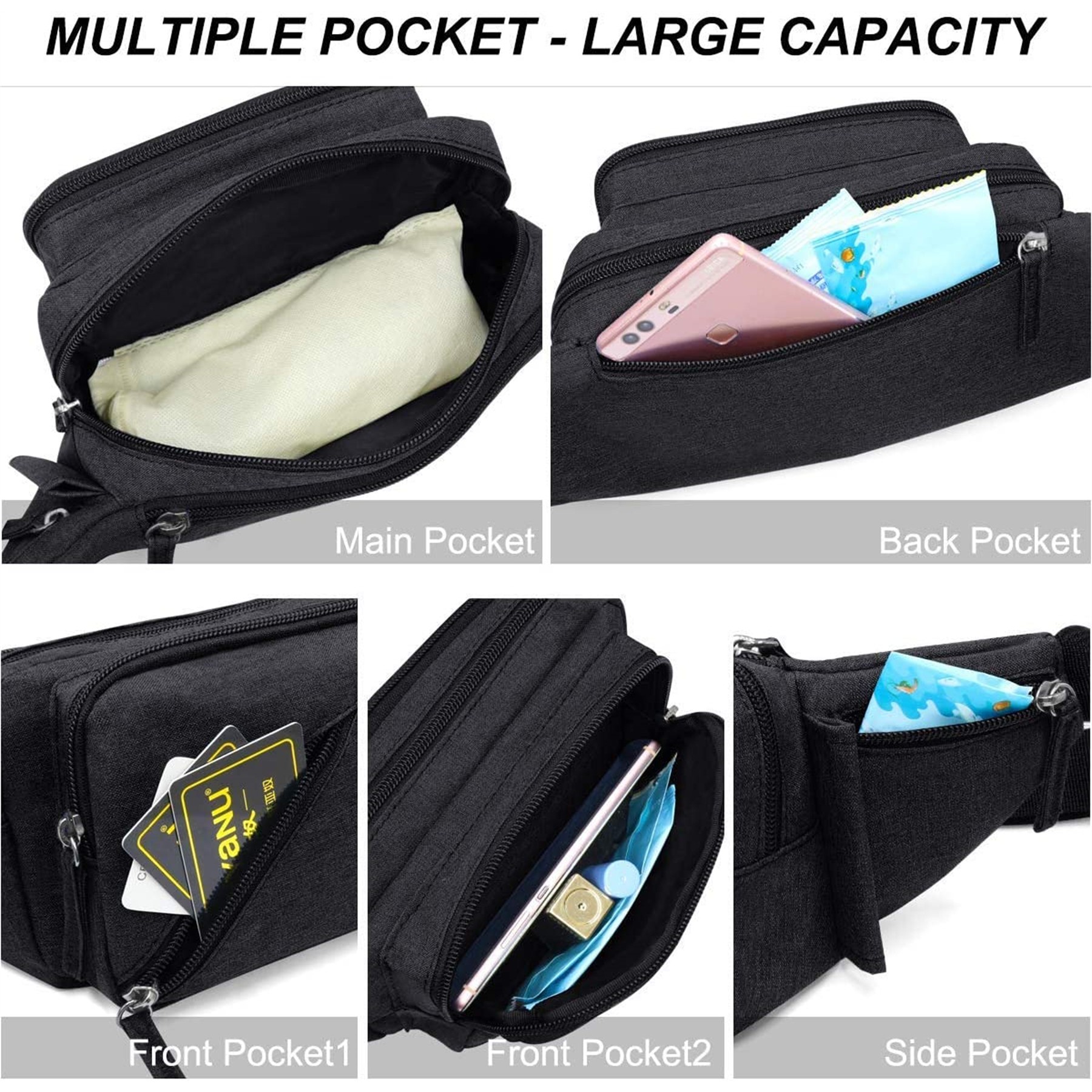 Waist Bag Pack With Water Bottle Holder 2