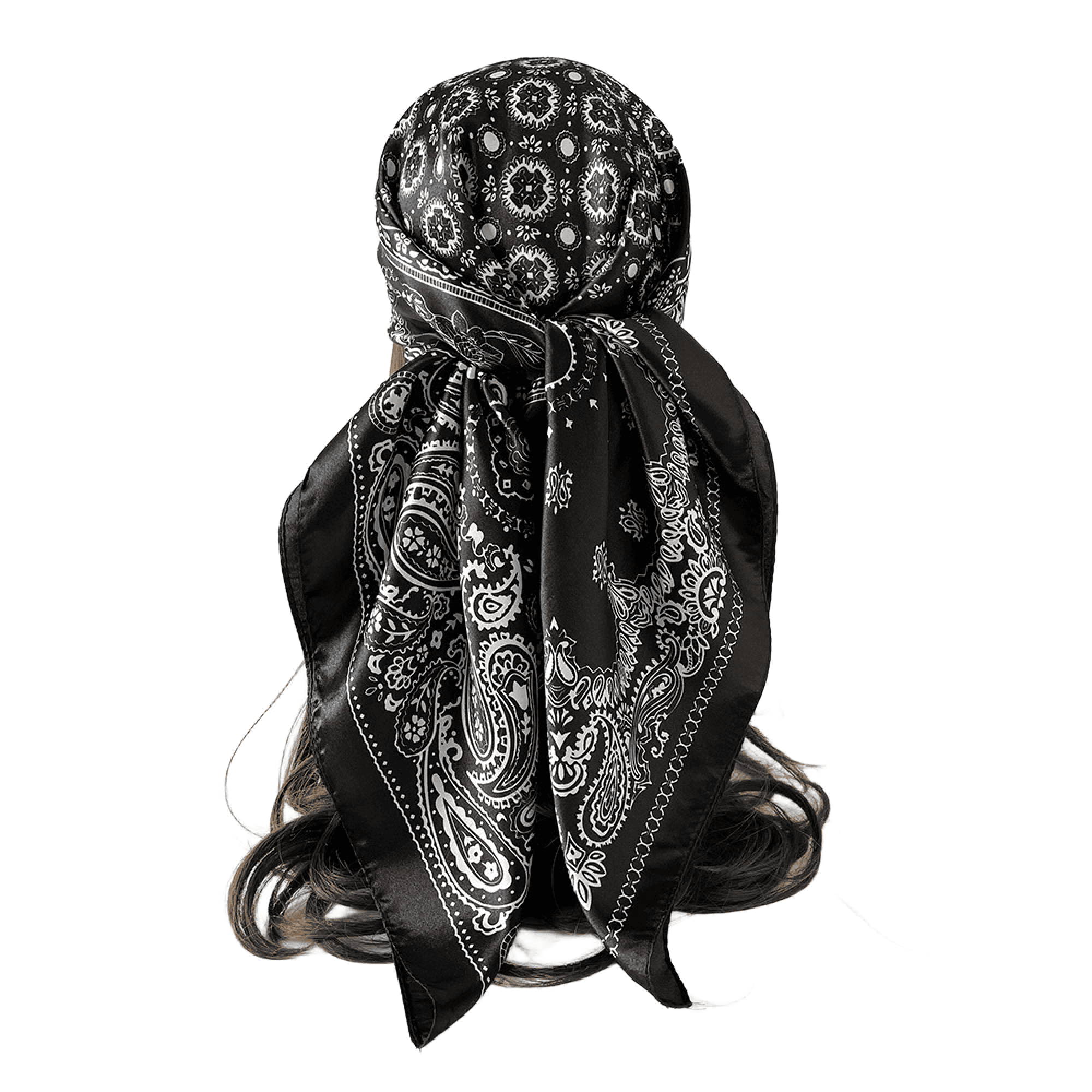 35'' Square Imitation Silk Custom Scarf 6