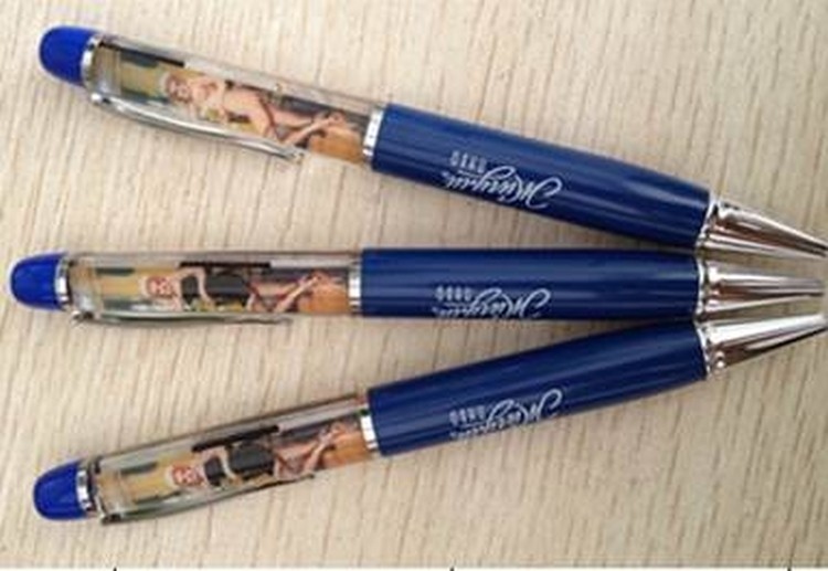 Novelty 3D Design Liquid Ball Pen 2