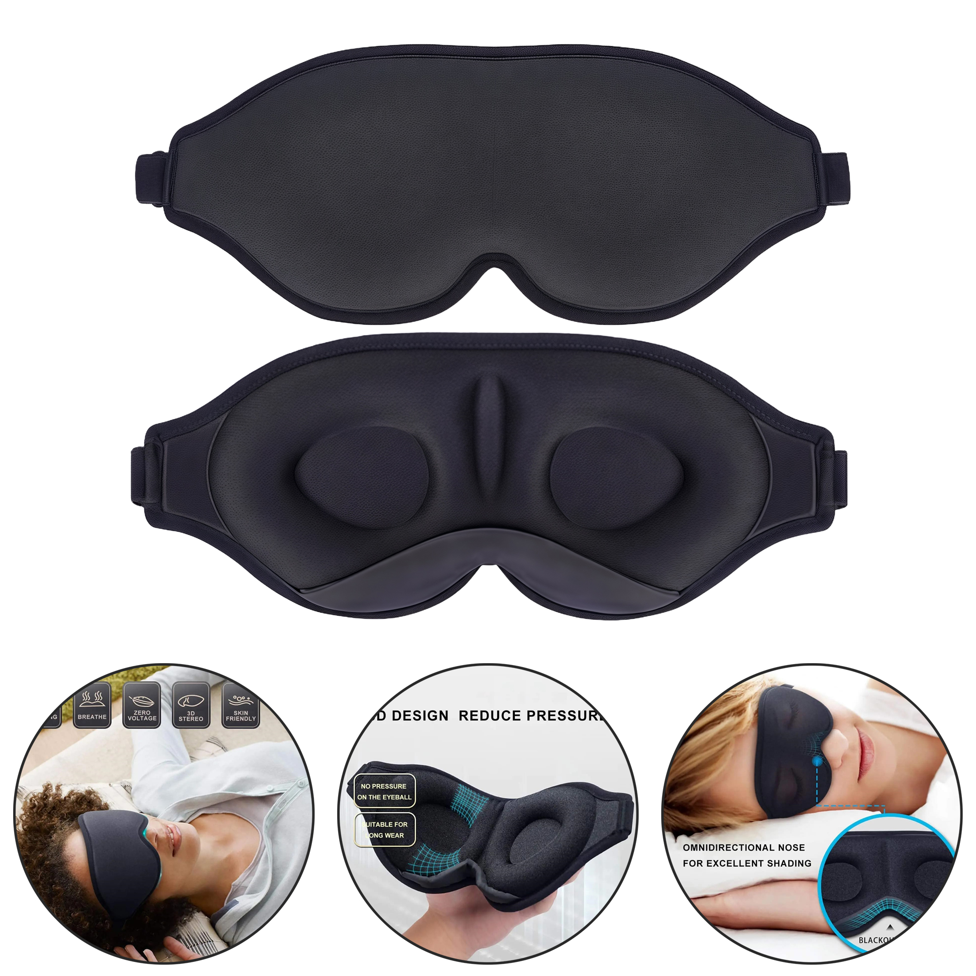3D Sleep Mask for Travel 1