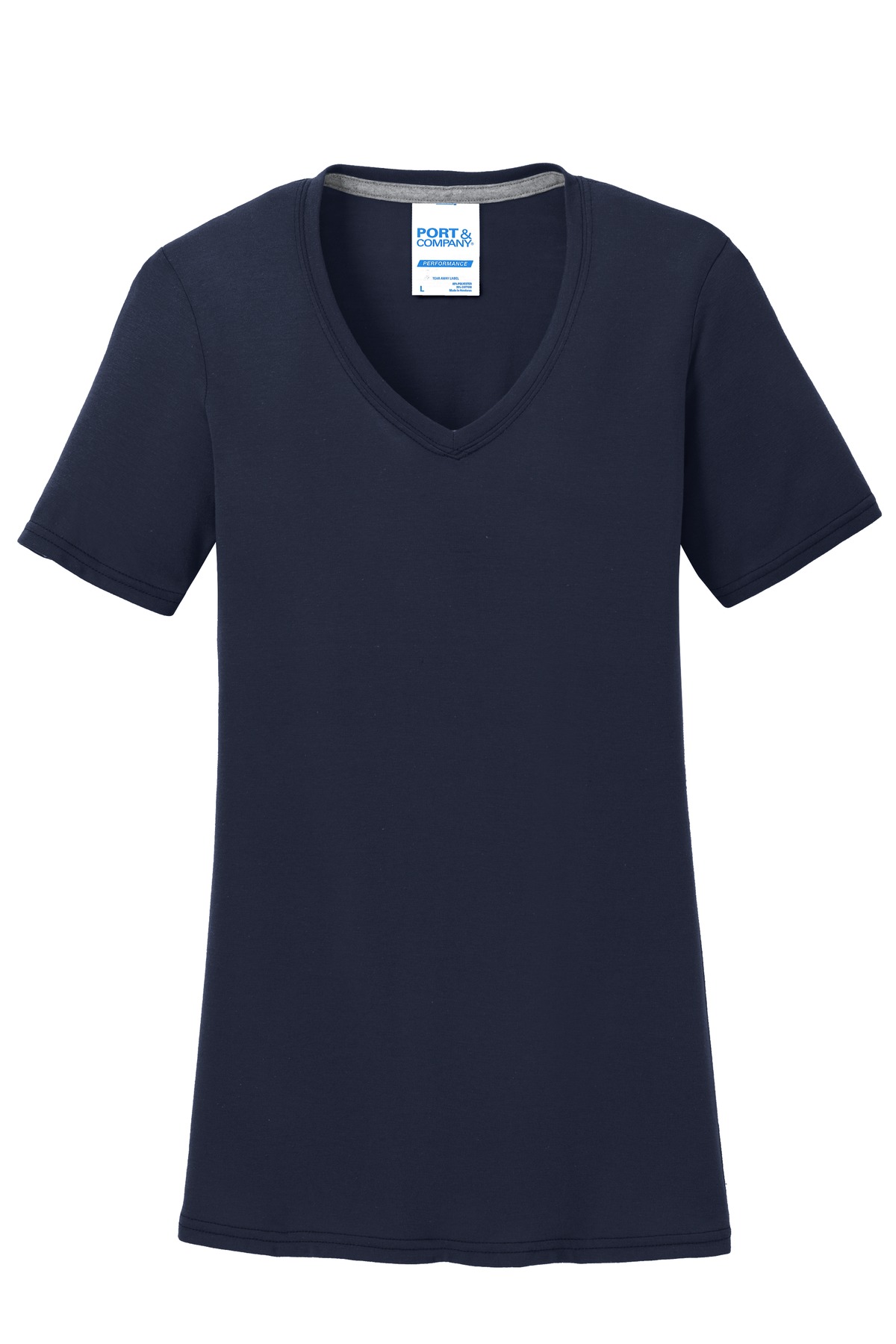 Port & Co Women's Performance Blend V-Neck Tee. LPC381V 49