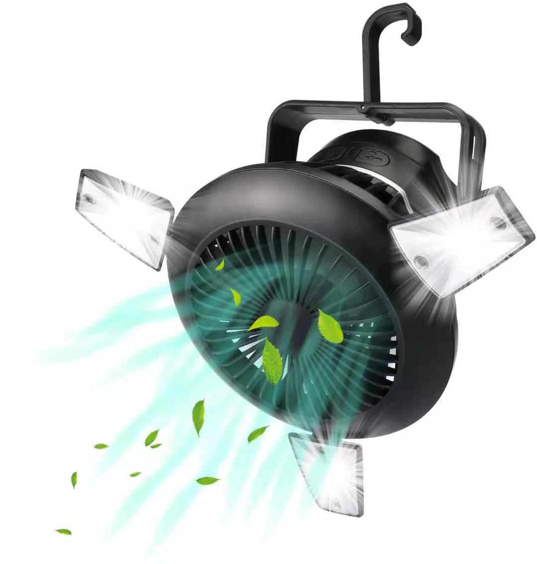 Portable Solar Light Tent Fan 2