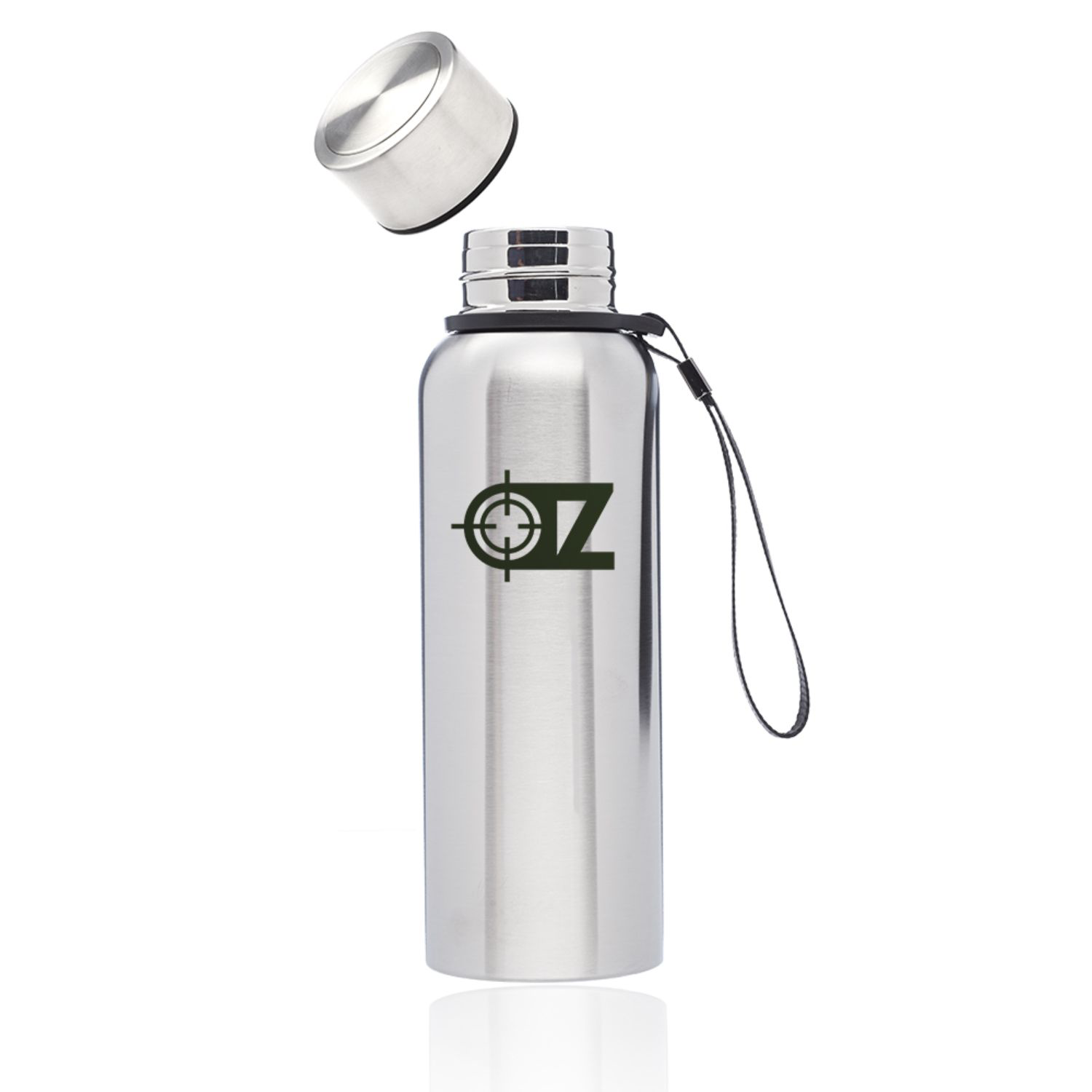 17 oz Vacuum Insualted Ransom Water Bottle w/ Carrying Strap 3