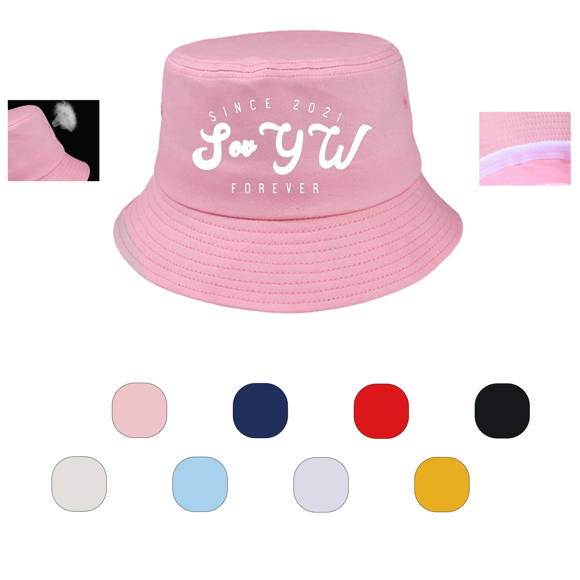16"x12" Cotton Fisherman Bucket Sun Hat MOQ 100