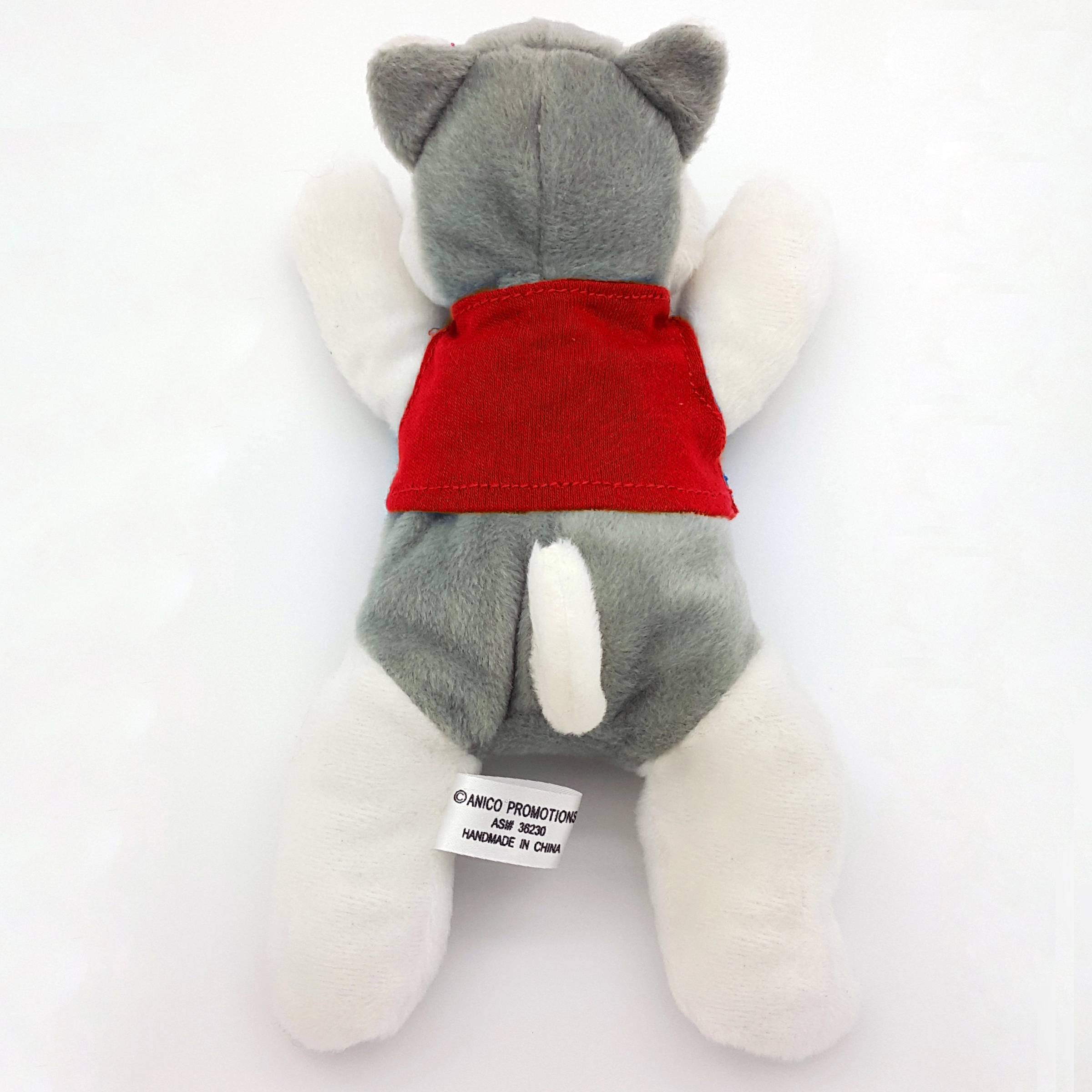 8" Laying Down Beanie Husky 13