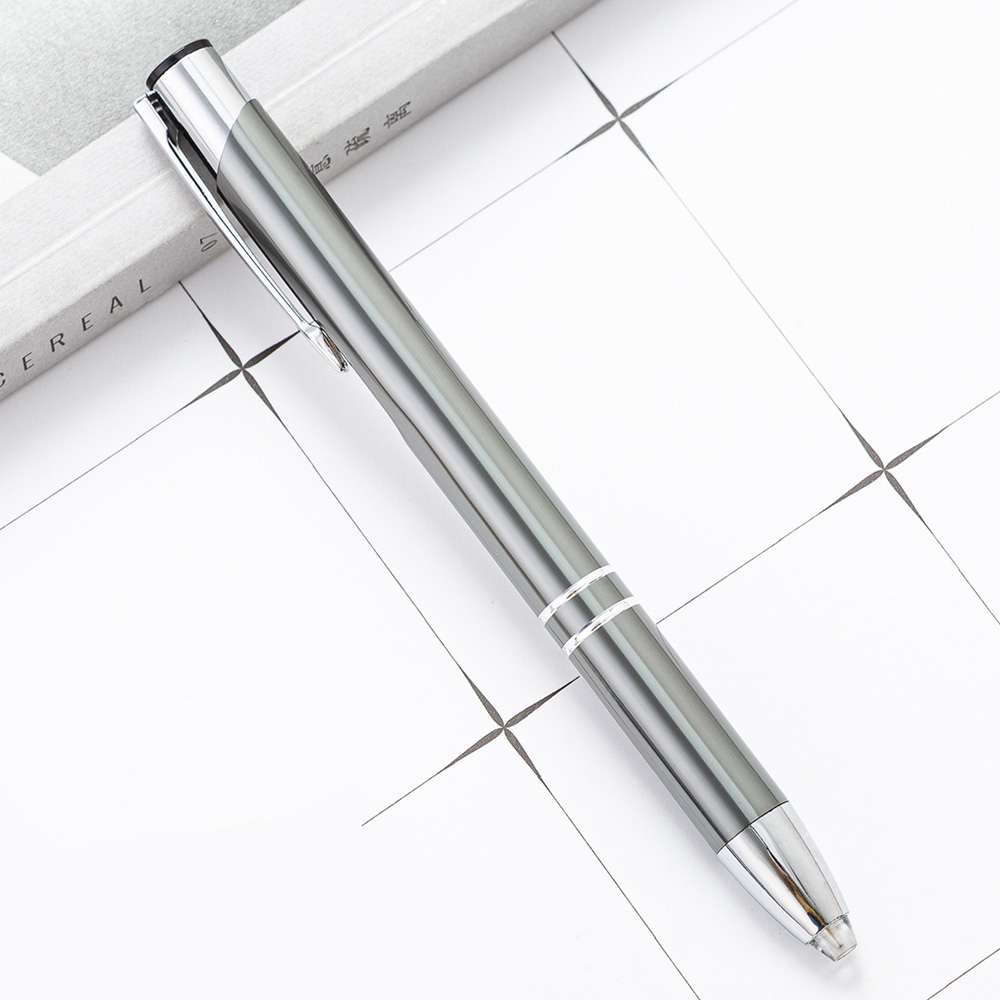Multicolor Mental Ballpoint Pen with LED Light - Customized Logo 6