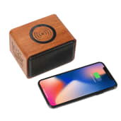 Wood Bluetooth Speaker with Wireless Charging Pad 25