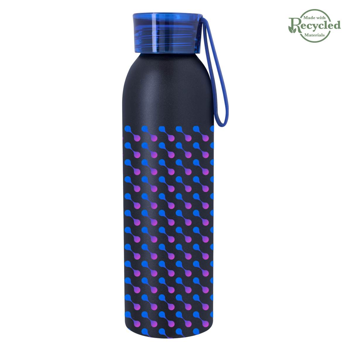 22 Oz. Full Color Darby Recycled Aluminum Bottle, custom water bottle with logo imprint 8