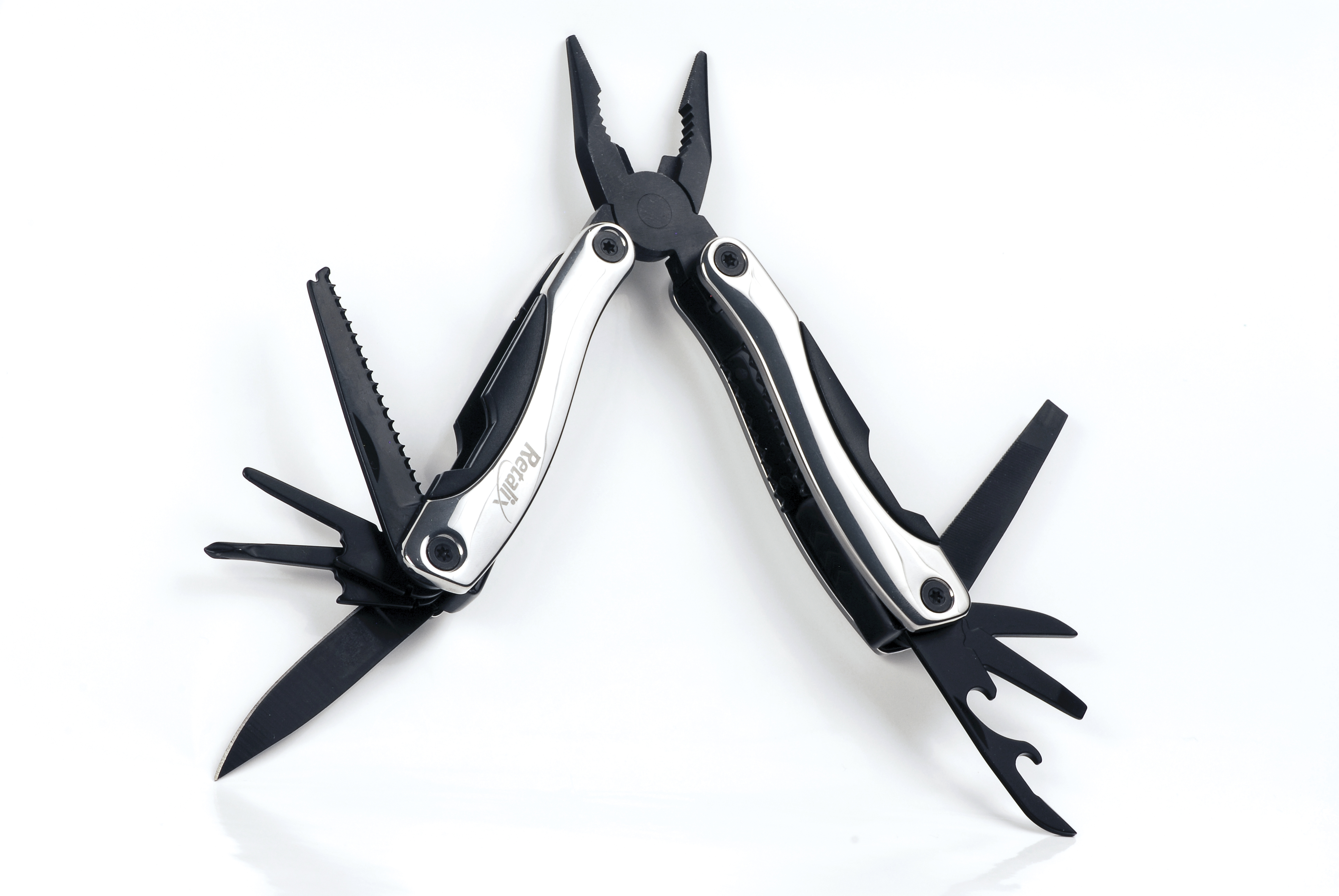Black and Chrome Multi-Purpose Tool 4