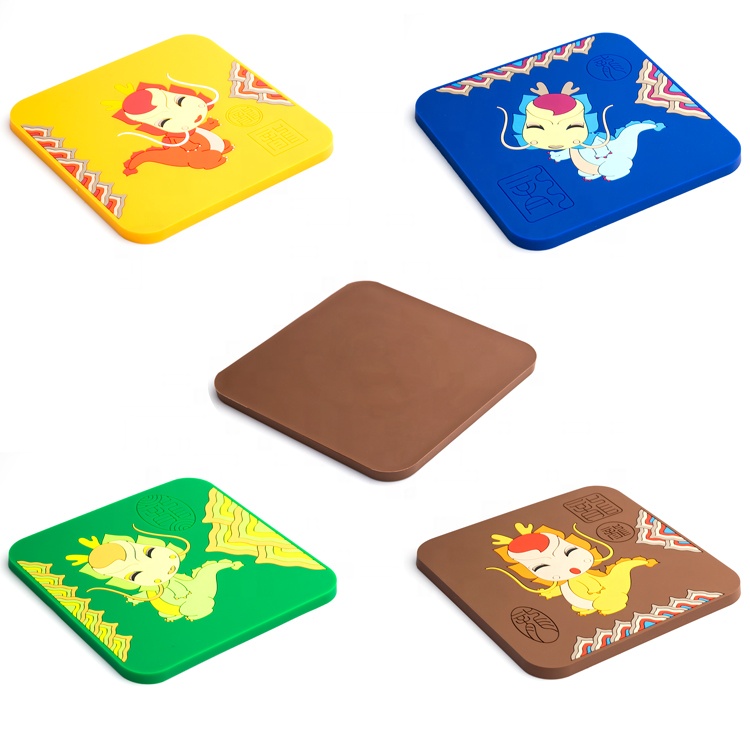 Soft PVC Rubber Coasters 2