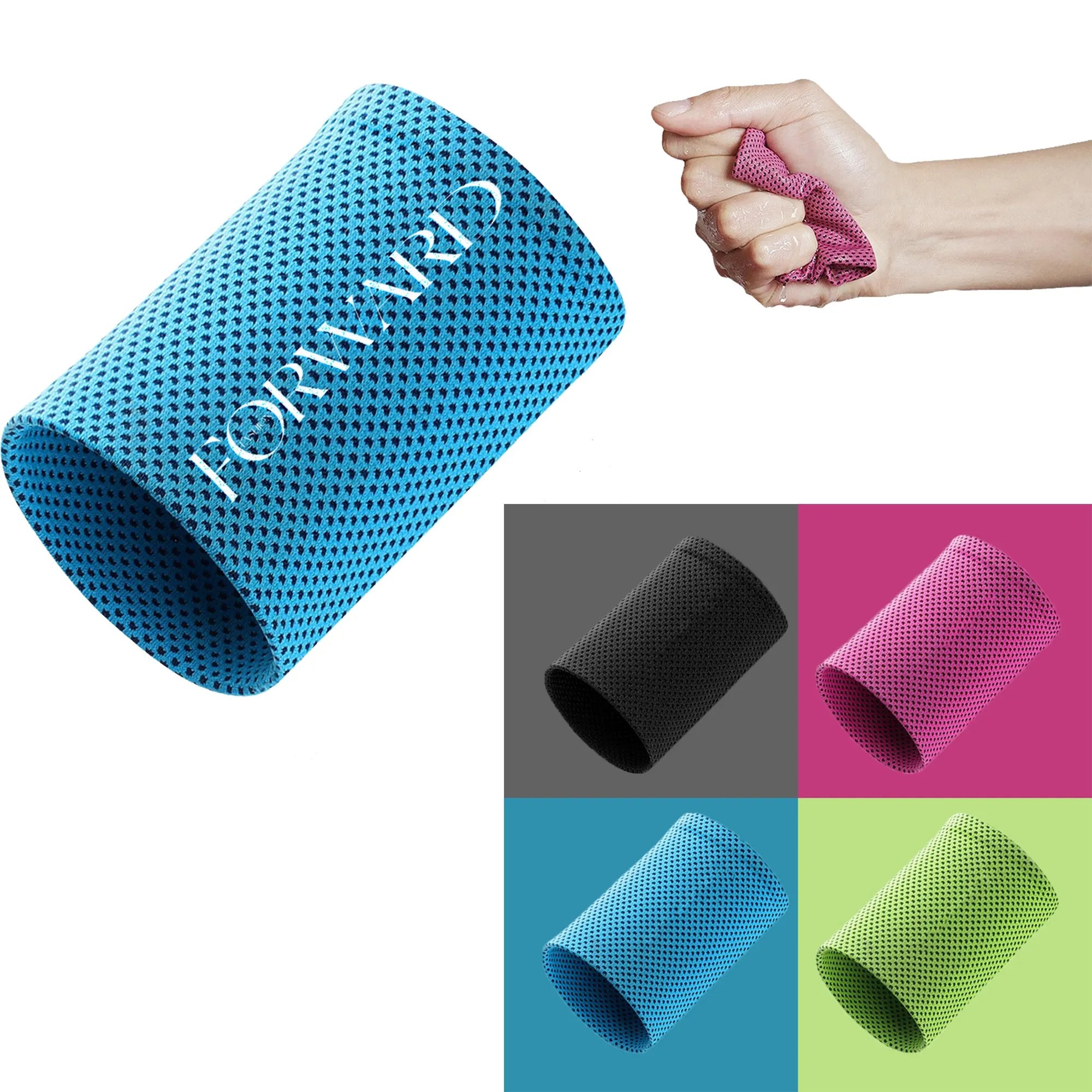Summer Ice Silk Sweat Absorbing Sports Wristband
