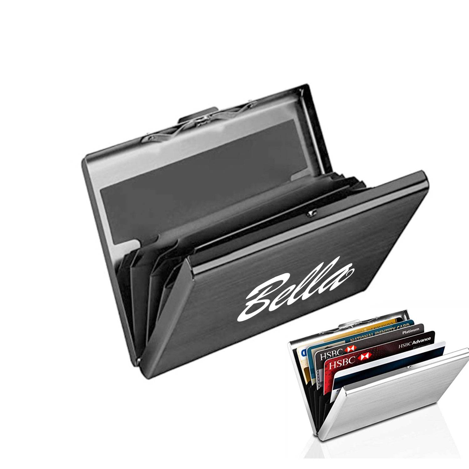 Aluminum RFID blocking credit card holder