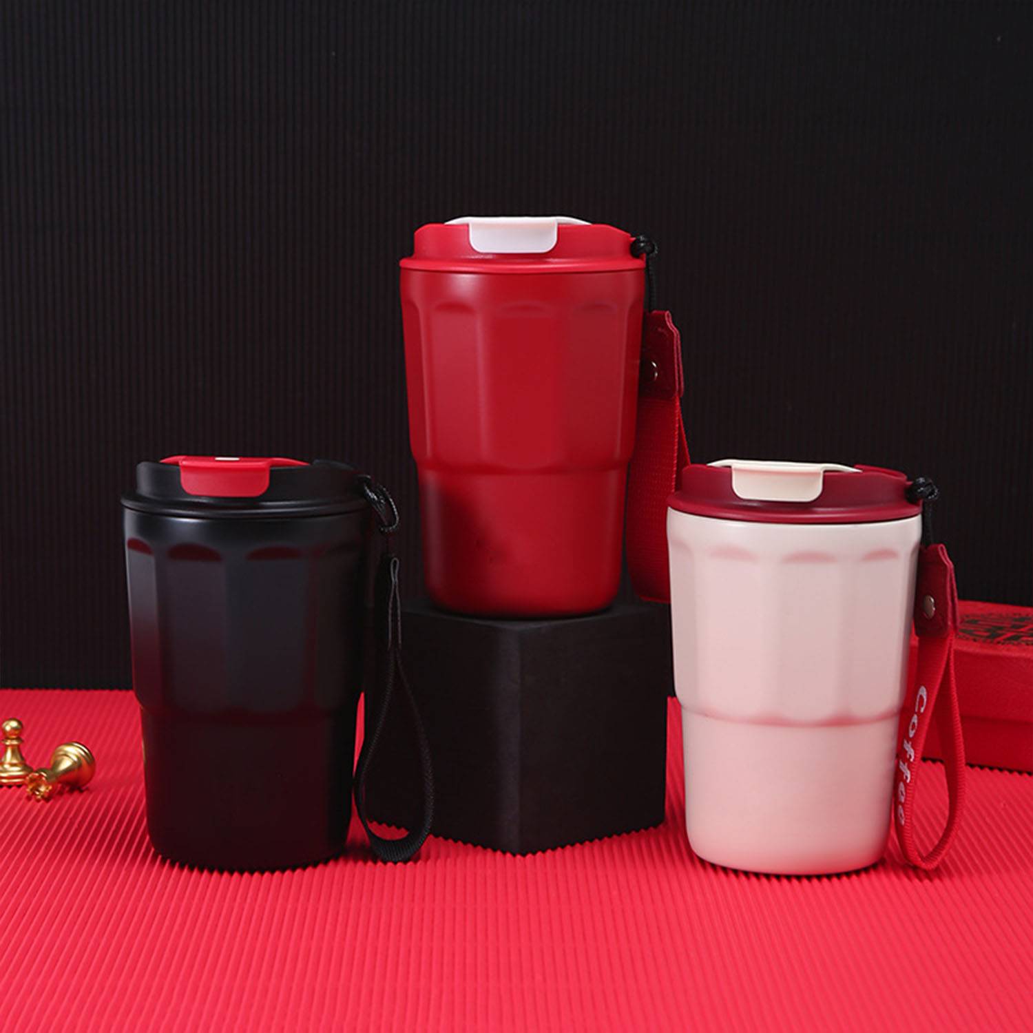 13.4oz 316L stainless steel portable coffee insulated cup 1
