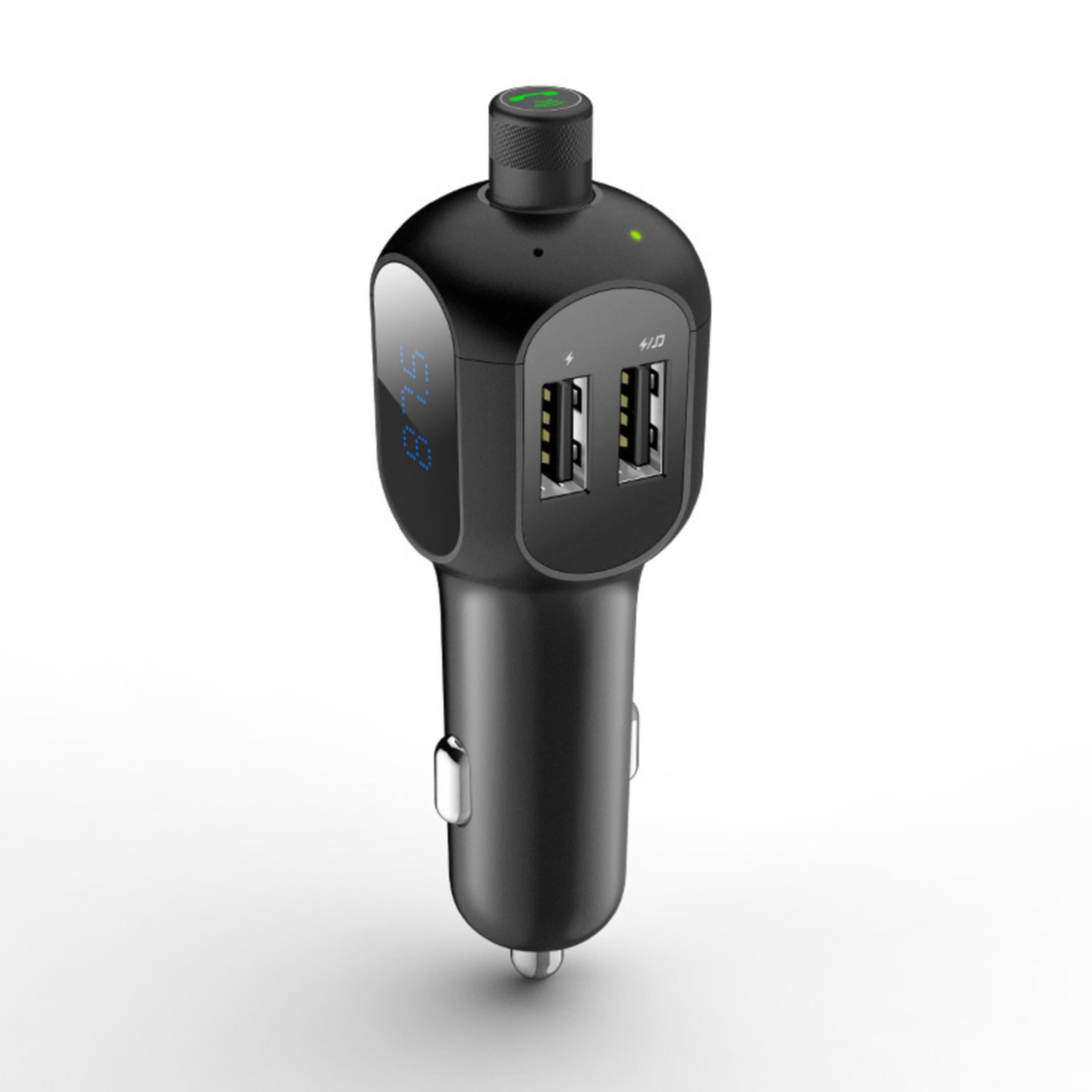 Multifunctional car charger with Bluetooth music player 1