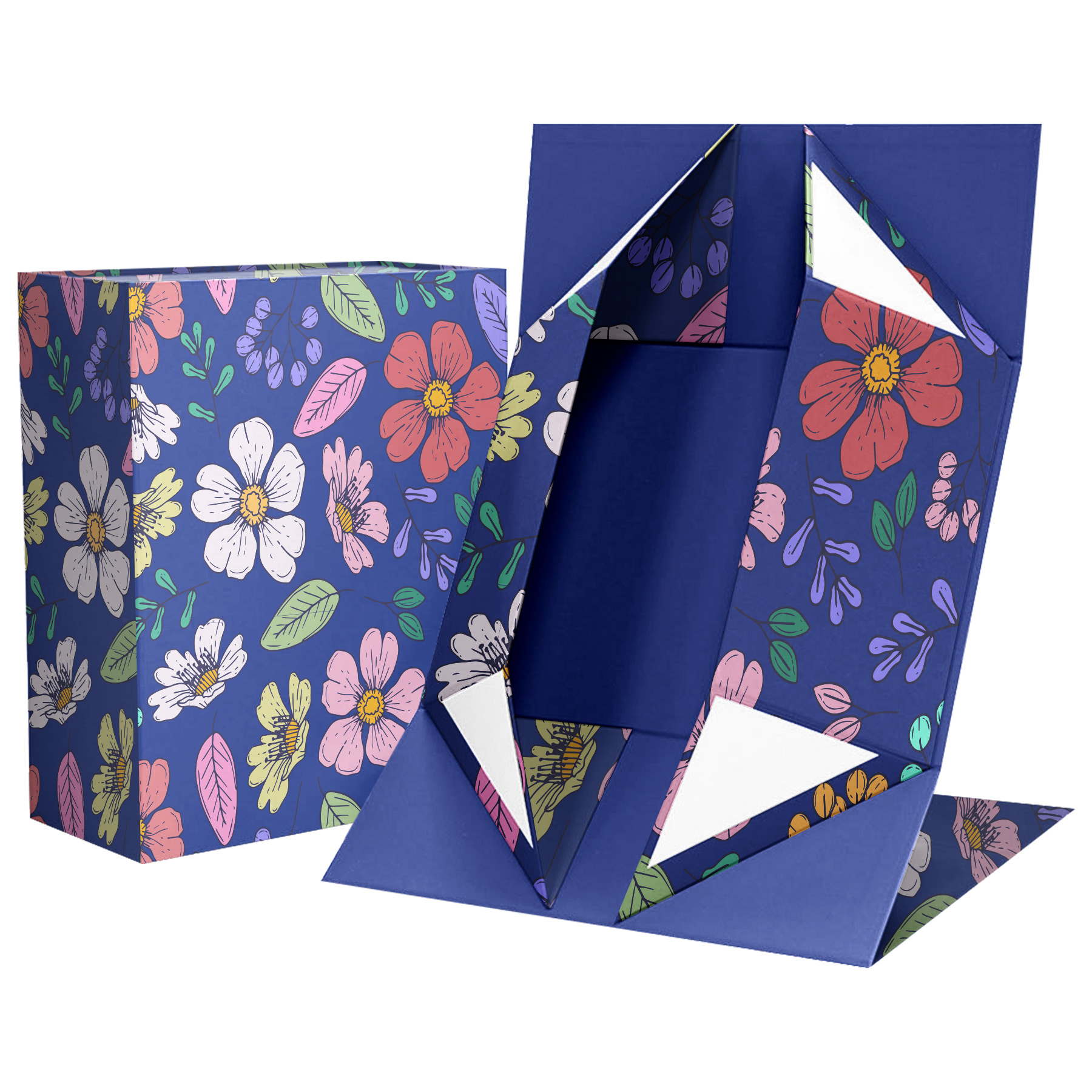 Custom Full Color Foldable Magnetic Closure Promotional Gift Box (8'' L x 7'' W x 3'' H) 12