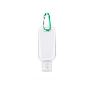 50ml Sanitizer Dispenser Bottle With Carabiner 2