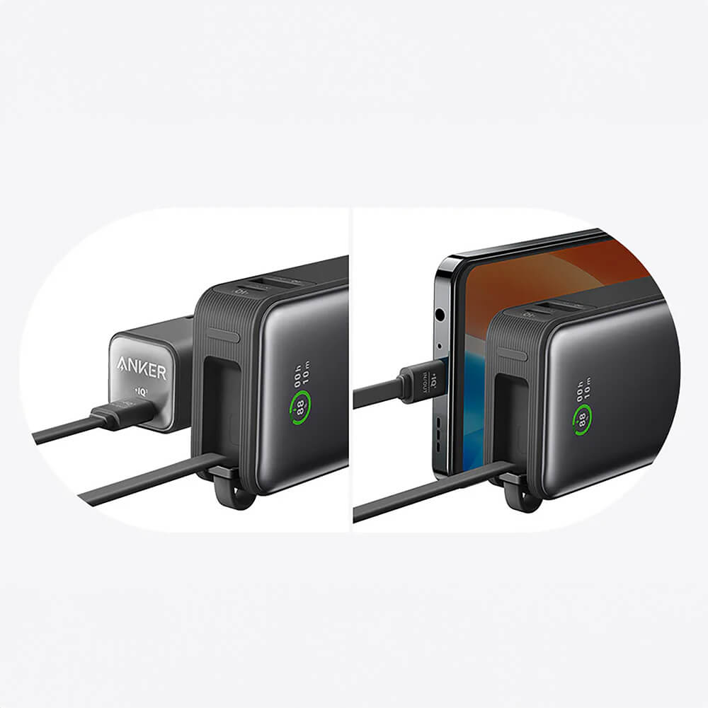 Nano Power Bank 30W Built-In USB-C Cable