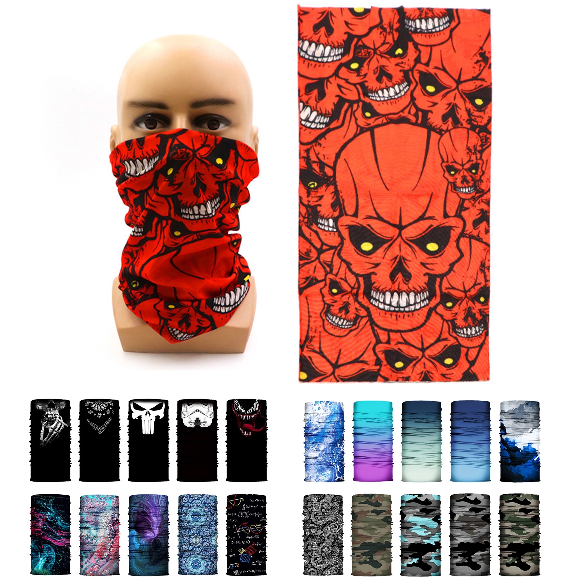 Seamless Bandannas Neck Gaiter Scarf Face Mask 3