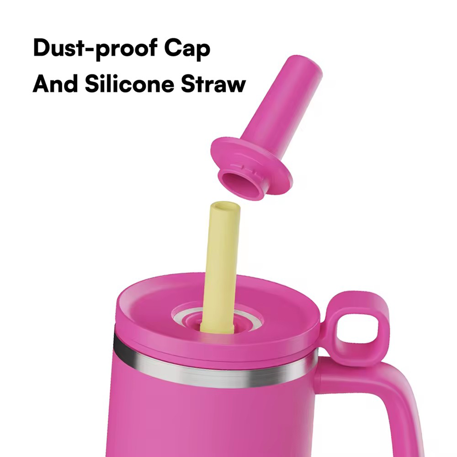 40oz Tumbler with Straw Lid and Handle 6