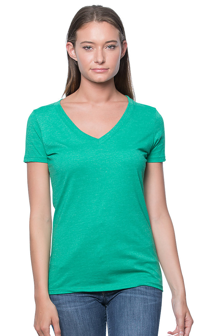 Women's 50/50 Blend V-Neck 4