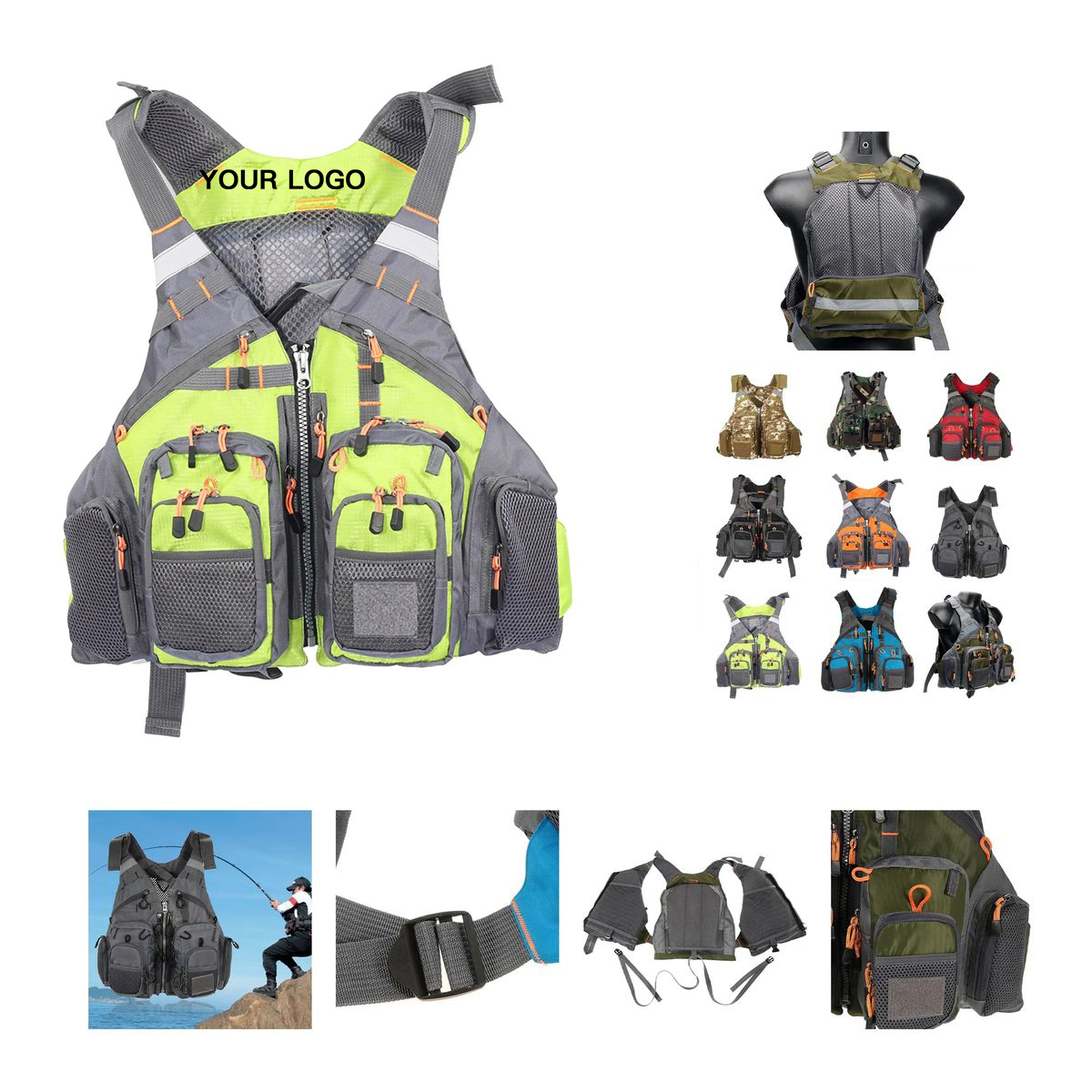 EPE Foam Life Vest with Adjustable Straps 2