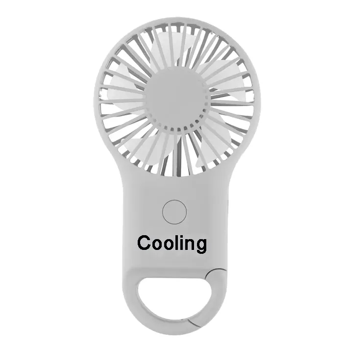 Rechargeable Handheld Fan with Carabiner 2