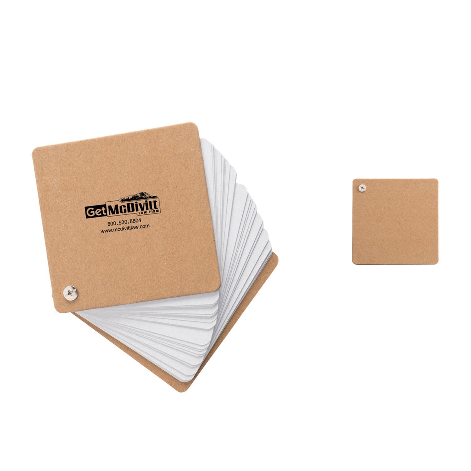 Tan Colored Cardboard Swinger Note Pad