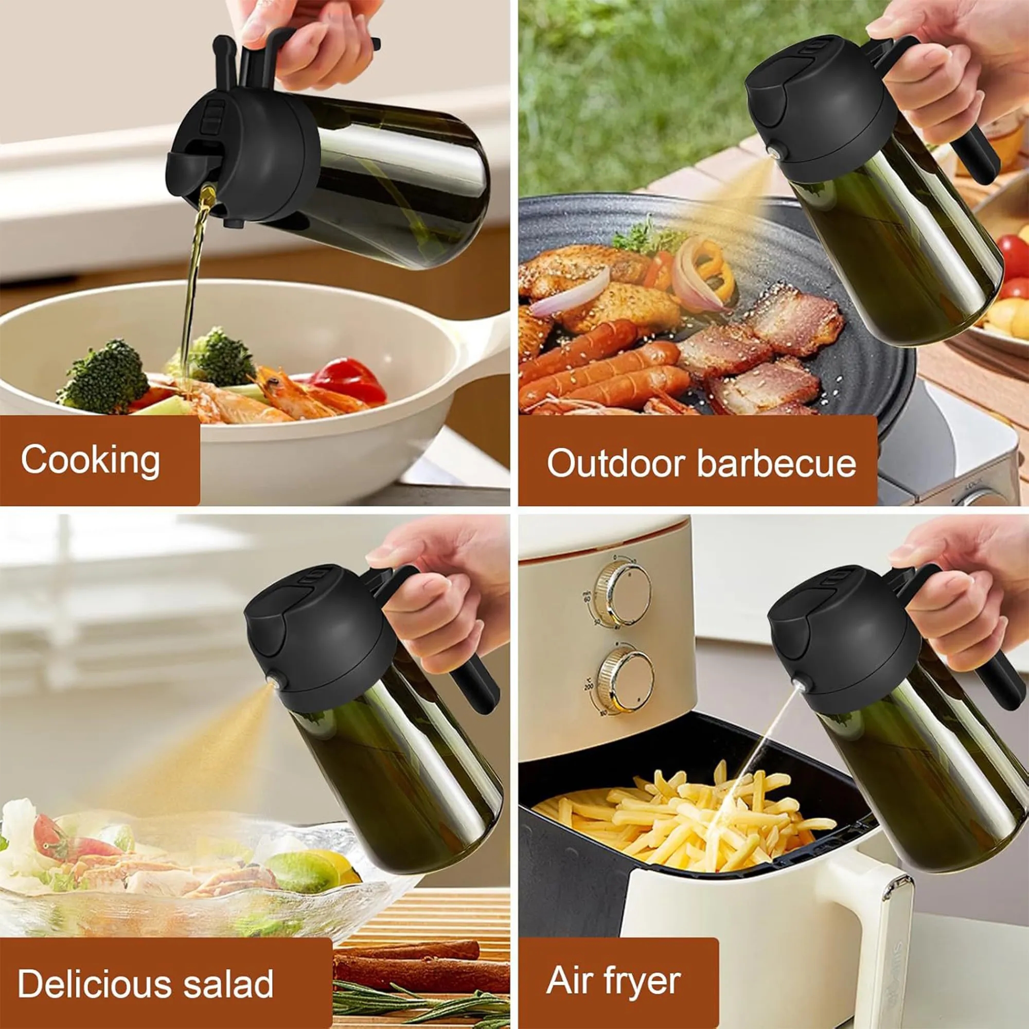 Dual-Function Oil Sprayer And Bottle 2