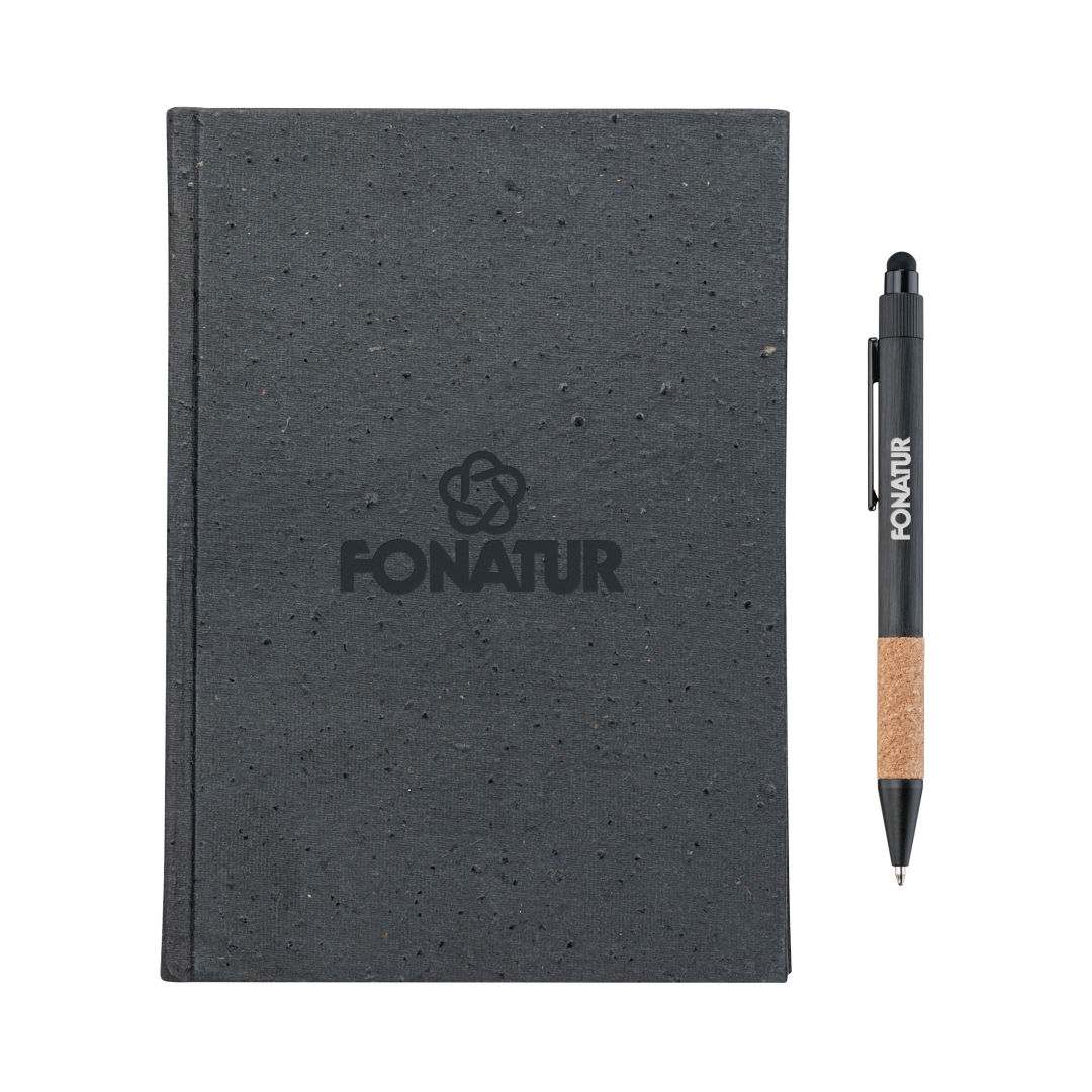 Tree Free Notebook/Manuel Recycled Pen Gift Set 9